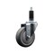 Service Caster 4'' SS Thermoplastic Rubber Wheel Swivel 1-1/8'' Expanding Stem Caster SCC-SSEX20S414-TPRB-118 - alternate 1